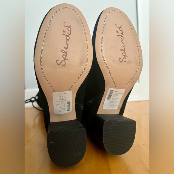 SPLENDID Rime Knee-high Suede Boots In Black Size 10 - Picture 3 of 5